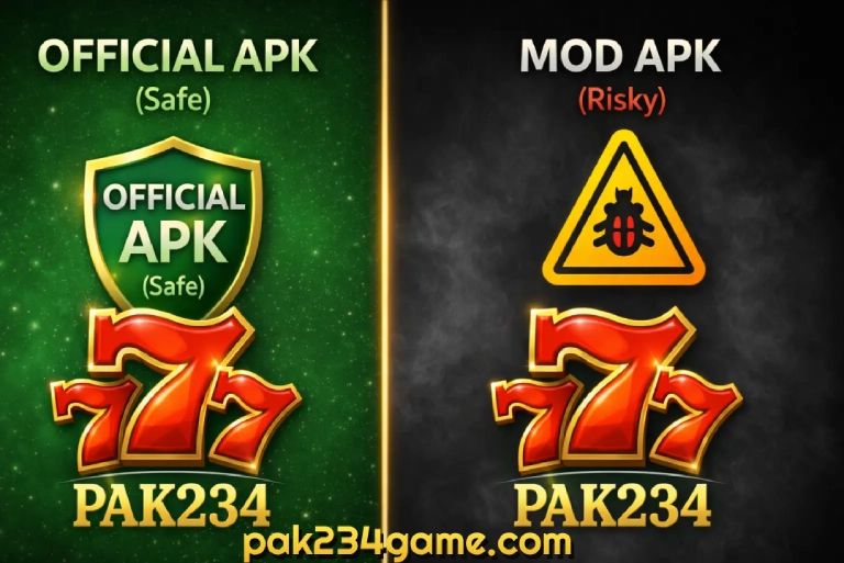 Pak234 Official APK vs MOD APK comparison – Safe vs Risky