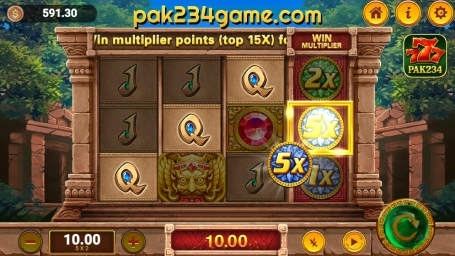 Gems Fortune game interface in PAK234